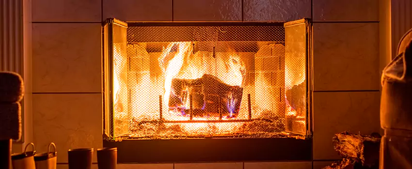 Mendota Hearth Landscape Fireplace Installation in Hammond, Louisiana