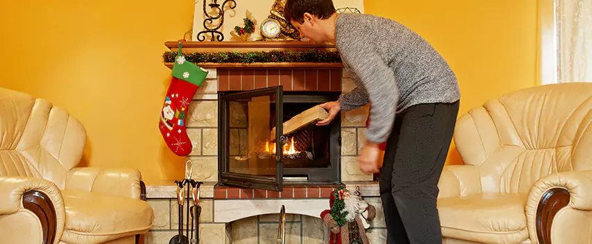 Rusted Metal Fireplace Restoration in Hammond, Louisiana